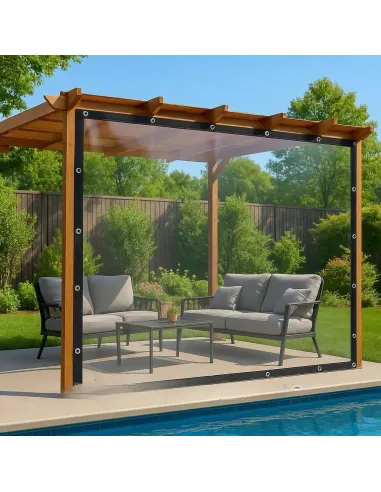 М`яке ПЕТ вікно для альтанки КТУ PE-13-А 1х3 метри, матове