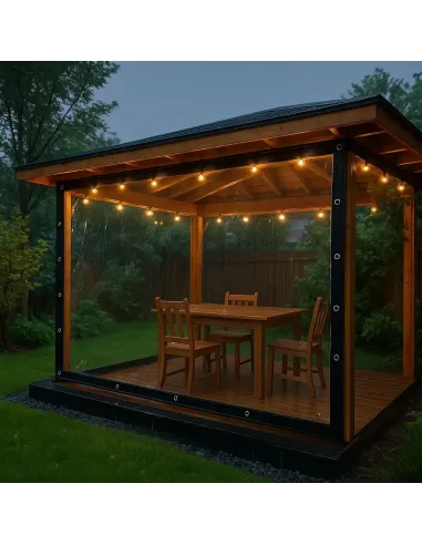 М`яке ПЕТ вікно для альтанки КТУ PE-13-А 1х3 метри, матове