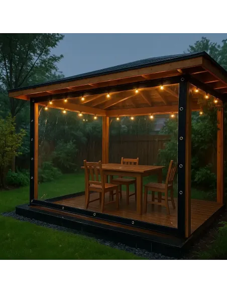 М`яке ПЕТ вікно для альтанки КТУ PE-13-А 1х3 метри, матове