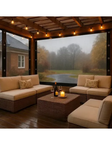 Мягкое ПЕТ окно для беседки КТУ PE-35-А 3х5 метра, матовое