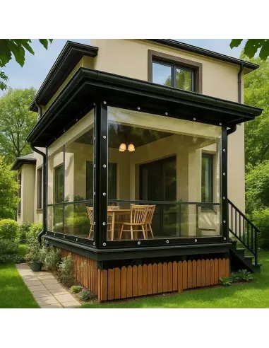 Мягкое ПЕТ окно для беседки КТУ PE-35-А 3х5 метра, матовое