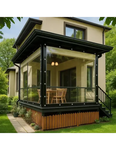 Мягкое ПЕТ окно для беседки КТУ PE-35-А 3х5 метра, матовое