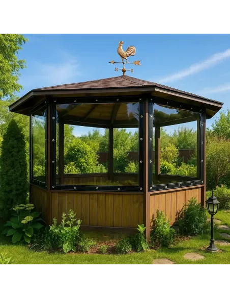 Мягкое ПЕТ окно для беседки КТУ PE-35-А 3х5 метра, матовое