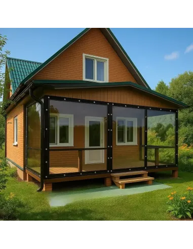 Мягкое ПЕТ окно для беседки КТУ PE-35-А 3х5 метра, матовое