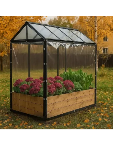 Мягкое ПЕТ окно для беседки КТУ PE-34-А 3х4 метра, матовое