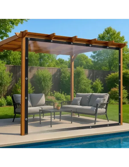 Мягкое ПЕТ окно для беседки КТУ PE-34-А 3х4 метра, матовое