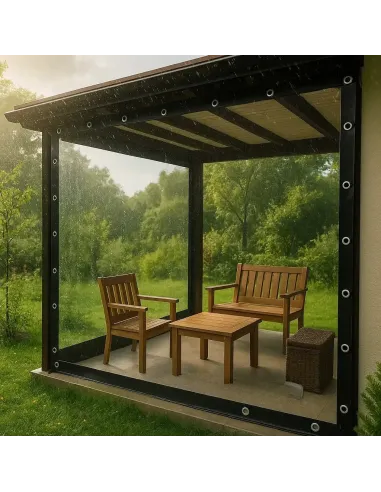 Мягкое ПЕТ окно для беседки КТУ PE-33-А 3х3 метра, матовое