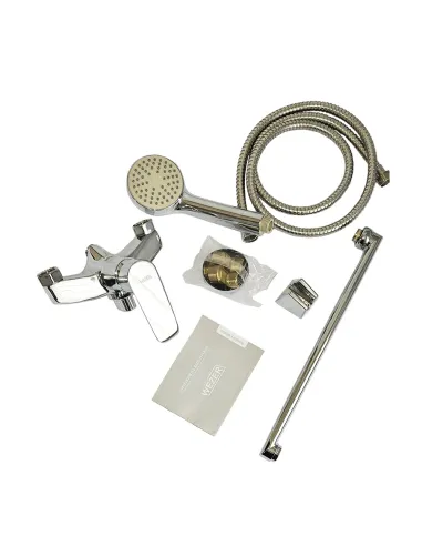 Смеситель для ванны Wezer NKM1-439 с душевым набором, хром