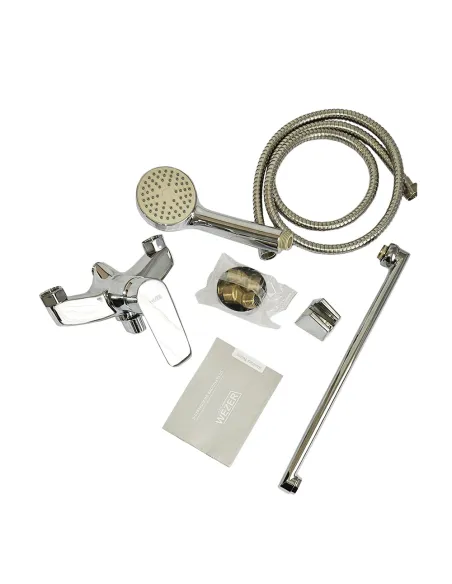 Змішувач для ванни Wezer NKM1-439 з душовим набором, хром.