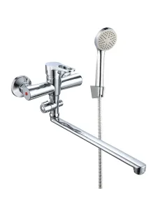 Смеситель для ванны Wezer VRL610-01 с душевым набором, хром