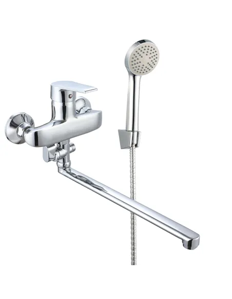 Смеситель для ванны Wezer VRL611-10 с душевым набором, хром