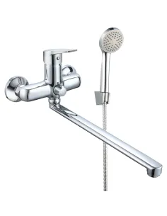 Смеситель для ванны Wezer VRL711-02 с душевым набором, хром