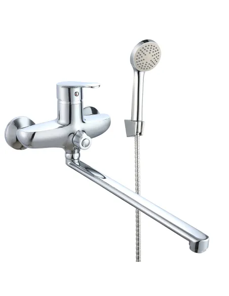 Смеситель для ванны Wezer VRL714-07 с душевым набором, хром