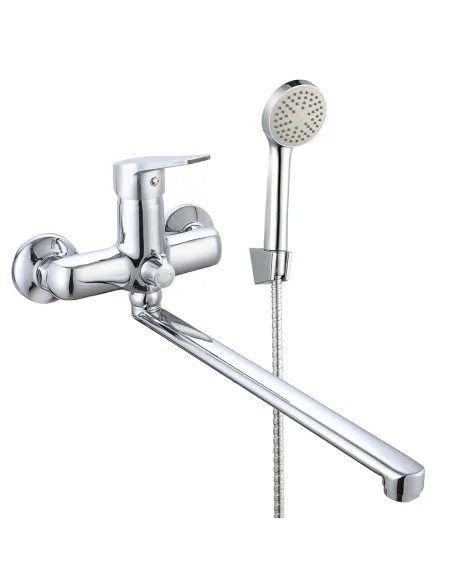 Смеситель для ванны Wezer VRL716-02 с душевым набором, хром