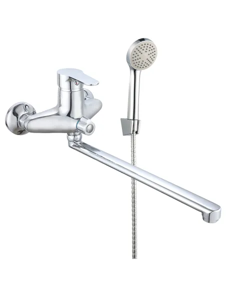Смеситель для ванны Wezer VRL724-14 с душевым набором, хром
