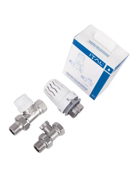 Комплект термостатичний для радіатора ITAL 1055583 1/2 дюйма, прямий