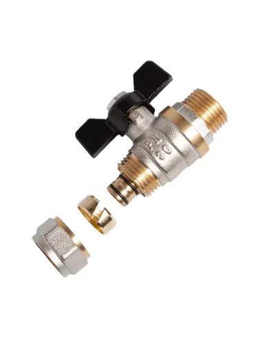 Кран кульовий для металопластикових труб ITAL РЗ 1047810, 20 мм х 3/4 дюйма