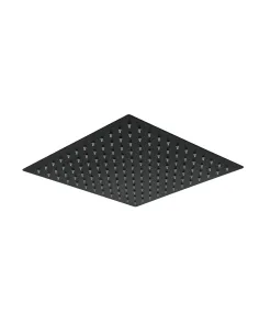 Лейка тропический душ Wezer WKY-21-BLACK 200 мм, нержавеющая сталь, квадратная