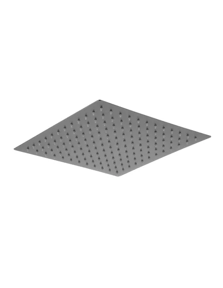 Лейка тропический душ Wezer WKY-21-Gungrey 200 мм, нержавеющая сталь, квадратная