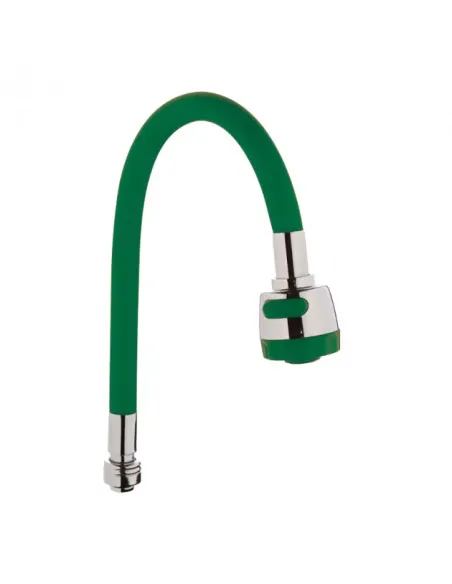 Излив гибкий для смесителя Wezer WKC-058-GREEN, с душевой насадкой