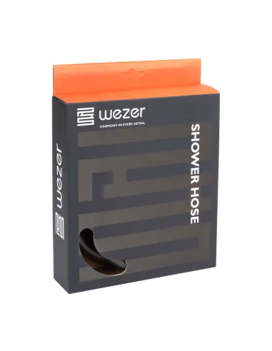 Шланг для душа Wezer WKR-015-120-B, черный, 120 см