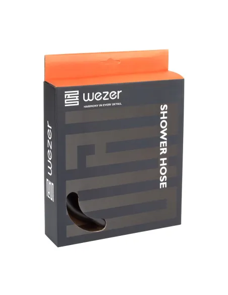 Шланг для душу Wezer WKR-015-120-B, чорний, 120 см