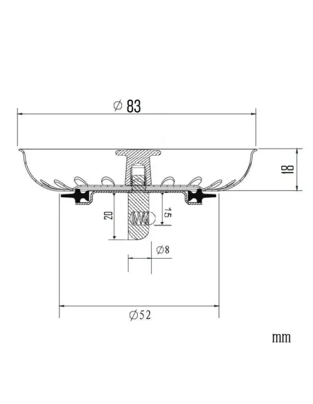 Сетка для мойки Wezer W-001, нержавеющая сталь
Lidz
