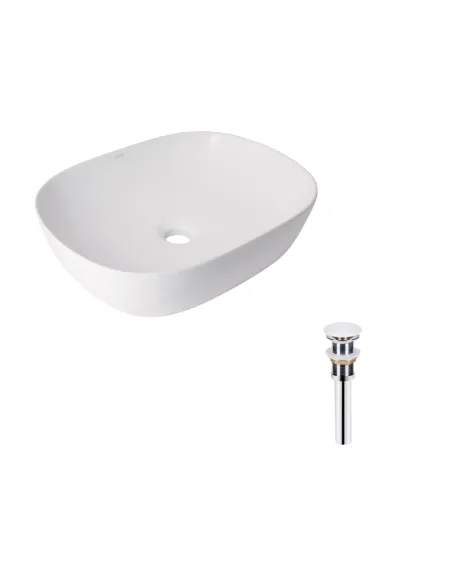 Накладная раковина Q-Тap Aquarius QT21112185WN47295 White, 470x380x120 мм