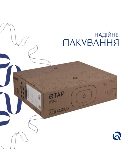 Накладна раковина Q-Tap Aquarius QT21112185WN47295 White, 470x380x120 мм