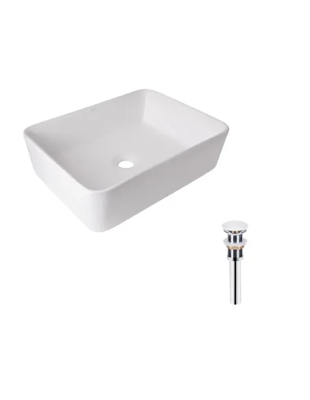 Накладная раковина Q-Тap Tern QT17112074WN47301 White, 480х370х135 мм