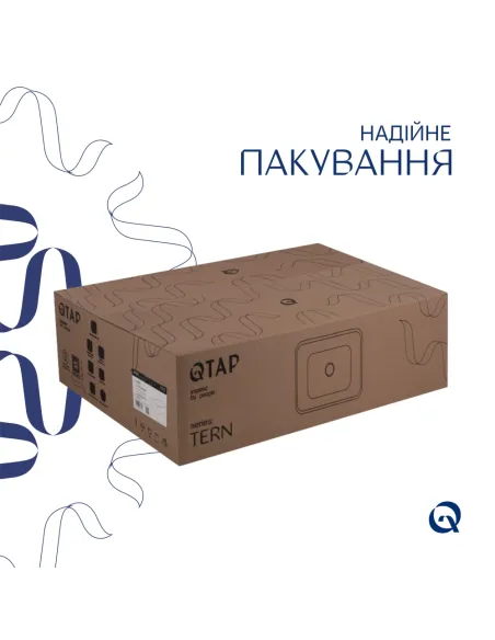 Накладная раковина Q-Тap Tern QT17112074WN47301 White, 480х370х135 мм