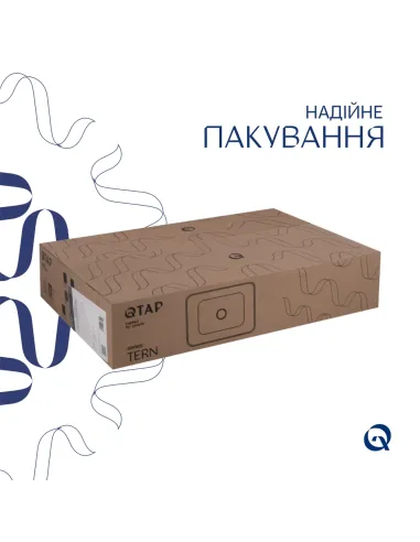 Накладная раковина Q-Тap Tern QT17112174WN47303 White, 600x400x110 мм