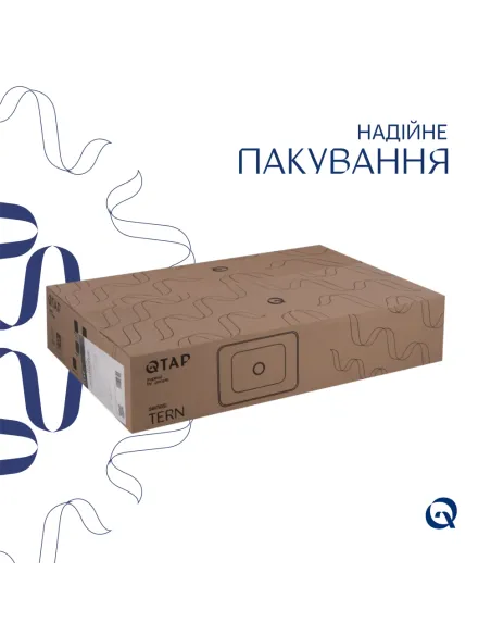 Накладная раковина Q-Тap Tern QT17112174WN47303 White, 600x400x110 мм