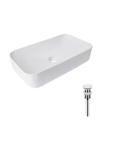 Накладная раковина Q-Тap Tern QT17112270WN47304 White, 610x350x135 мм