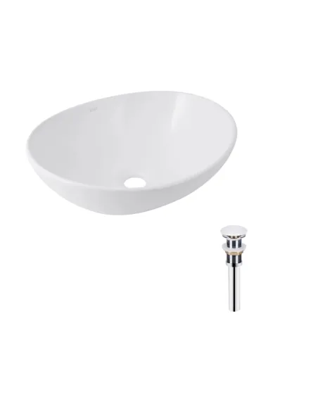 Накладная раковина Q-Тap Dove QT06113078WN47308 White, 415x340x140 мм