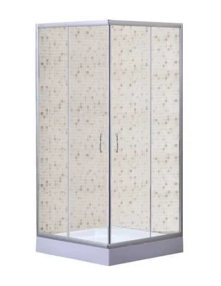 Душова кабінка з низьким піддоном Bravo ODRA 90, квадратна, піддон 13 см - 1