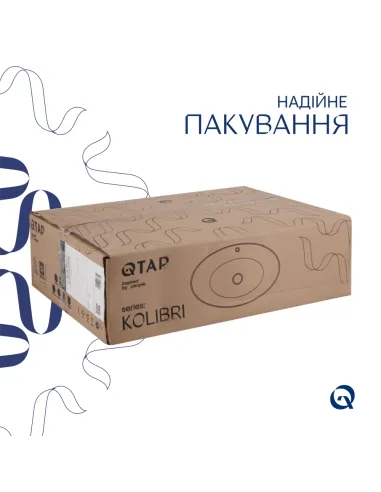 Накладная раковина Q-Тap Kolibri QT10113054WN47311 White, 500x360x140 мм