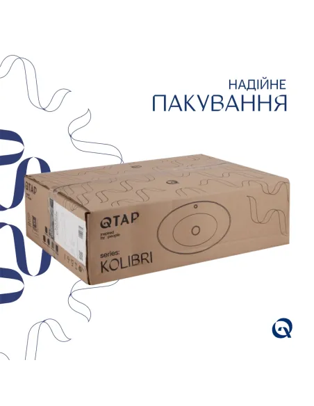Накладная раковина Q-Тap Kolibri QT10113054WN47311 White, 500x360x140 мм