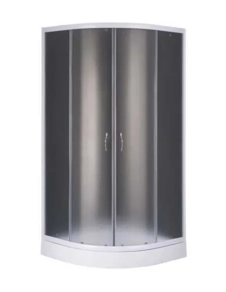 Душевая кабинка с низким поддоном Bravo WISLA 90W, полукруглая, поддон 13 см - 1
