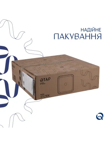 Накладна раковина Q-Тap Stork QT15112194WN47318 White, 430x430x125 мм