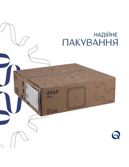 Накладная раковина Q-Тap Stork QT15112194WN47318 White, 430x430x125 мм