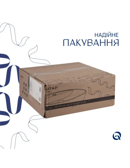 Накладная раковина Q-Тap Owl QT1911K53WN47319 White, 400х400х155 мм