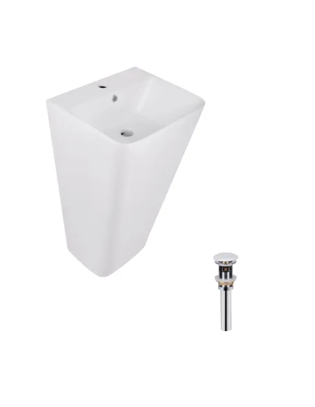 Напольная раковина Q-Тap Tern QT1711G302WN47320 White, 440х380х830 мм