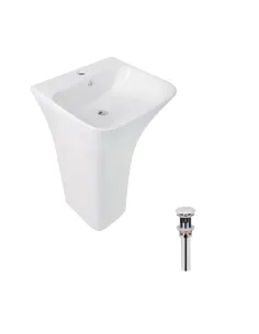 Напольная раковина Q-Тap Crow QT0511G315WN47321 White, 445x420x840 мм