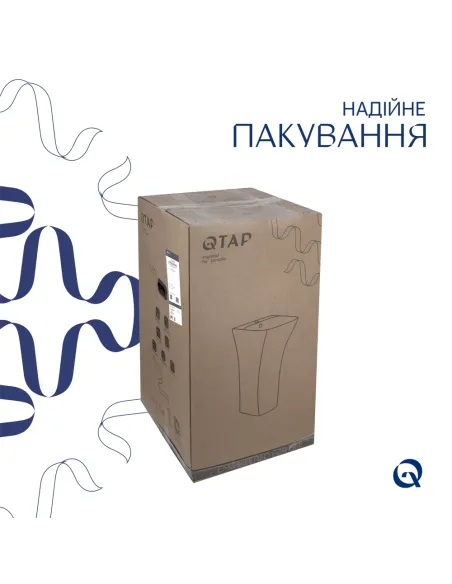 Напольная раковина Q-Тap Crow QT0511G315WN47321 White, 445x420x840 мм
