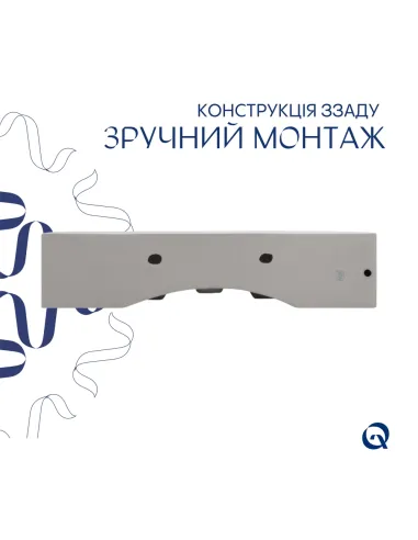 Керамическая раковина Q-Тap Nando LT QT12112173WN47326 White, 610х420х140 мм настенная