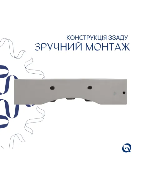 Керамічна раковина Q-Тap Nando LT QT12112173WN47326 White, 610х420х140 мм настінна