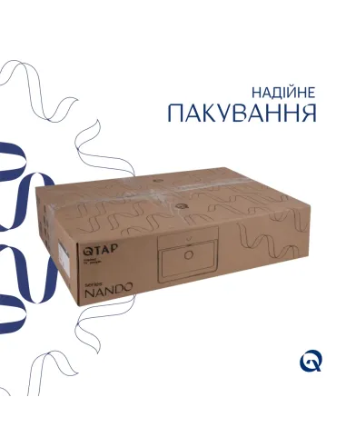Керамічна раковина Q-Тap Nando LT QT12112173WN47326 White, 610х420х140 мм настінна