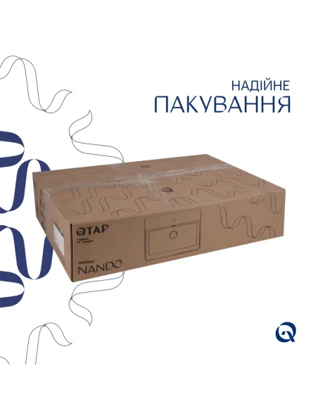 Керамічна раковина Q-Тap Nando LT QT12112173WN47326 White, 610х420х140 мм настінна