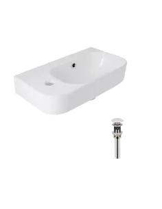 Керамическая раковина Q-Тap Tern QT17115117LWN47327 White, 450х250х158 мм настенная